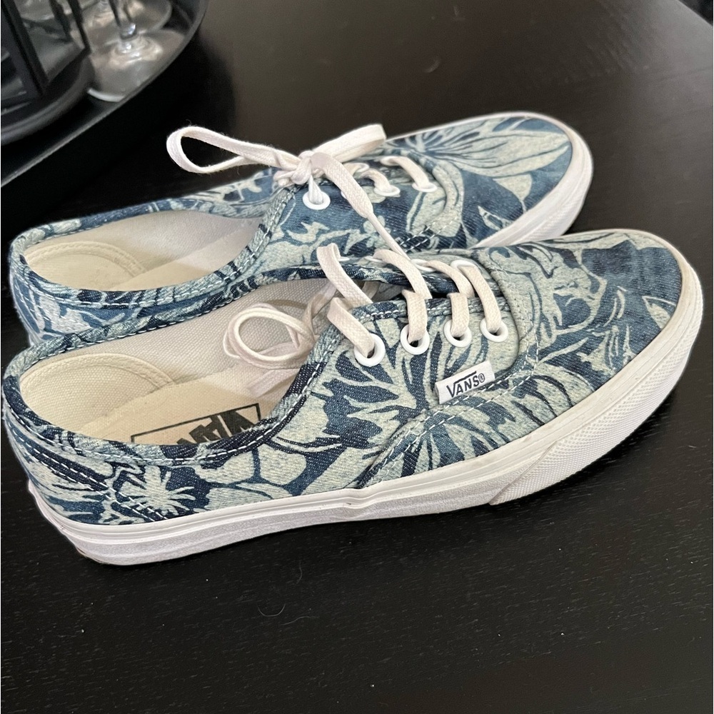 Vans off the Wall Índigo Tropical Pattern Size 6 - Picture 6 of 6